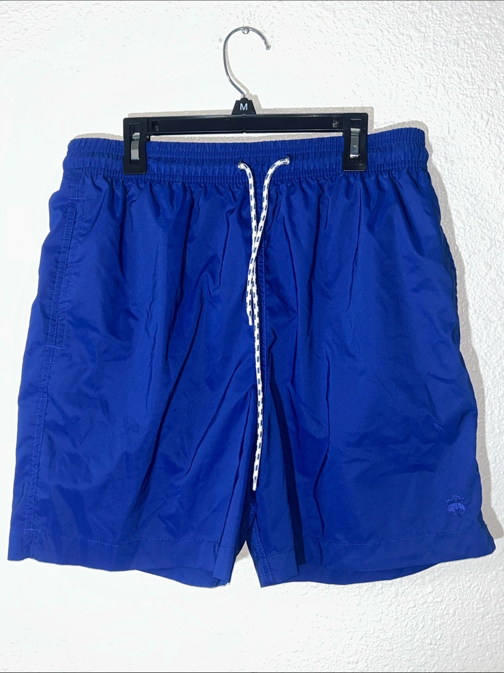 Brooks Brothers Men's Royal Blue Swim Shorts with Drawstring